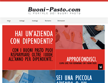 Tablet Screenshot of buoni-pasto.com